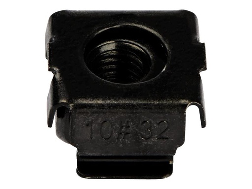 [CABCAGENUTS1032] StarTech.com CABCAGENUTS1032 Kafigmuttern (10-32, fur Server-Rack, 50 Stuck, schwarz)