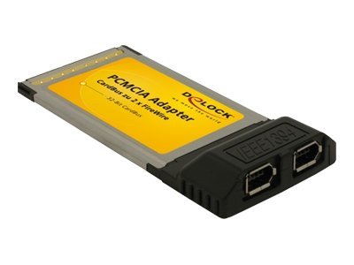 [61114] Delock PCMCIA adapter, CardBus to 2 x FireWire