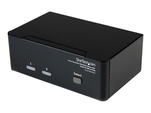 [SV231DD2DUA] StarTech.com 2 Port DVI USB KVM Switch mit Audio und USB 2.0 Hub
