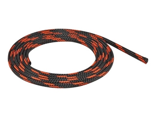 [20738] Delock Geflechtschlauch - dehnbar - 2 m - Schwarz