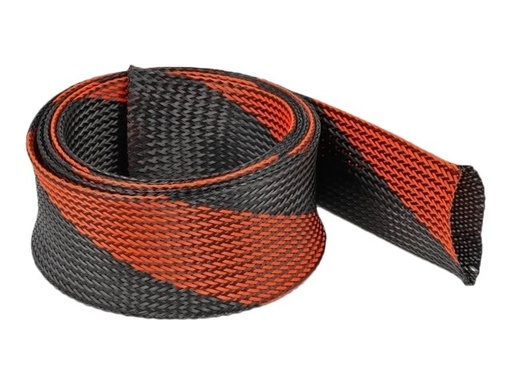 [20758] Delock Geflechtschlauch - dehnbar - 2 m - Schwarz