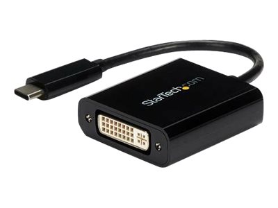 [CDP2DVI] StarTech.com StarTech USB C to DVI Adapter - Black - 1920x1200 - USB Type C Video Converter for Your DVI D Display / Monitor / Projector (CDP2DVI)