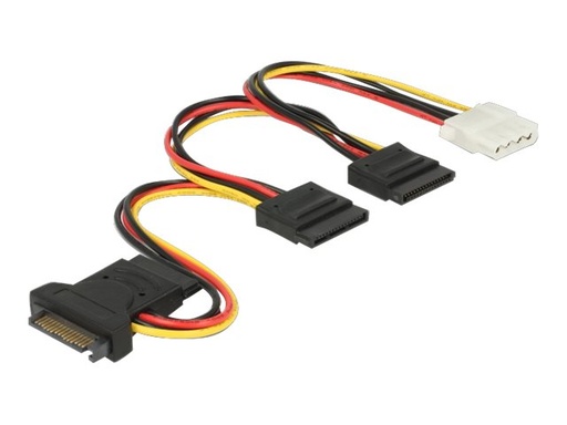 [60171] Delock Netzteil - SATA-Stromstecker zu interne Stromversorgung, 4-polig, SATA-Stromstecker