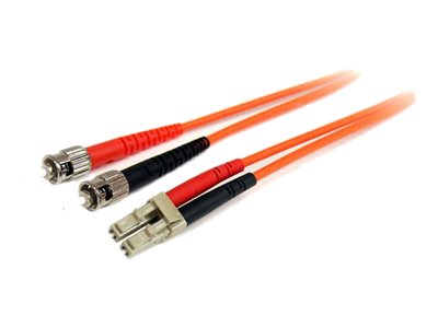 [FIBLCST1] StarTech.com 1m Fiber Optic Cable - Multimode Duplex 62.5/125 - LSZH - LC/ST - OM1 - LC to ST Fiber Patch Cable (FIBLCST1)