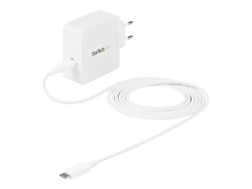 [WCH1CEU] StarTech.com USB C Wall Charger, USB C Laptop Charger 60W PD, 6ft/2m Cable, Universal Compact Type C Power Adapter, Dell XPS/Lenovo X1 Carbon, HP EliteBook, MacBook, USB IF/CE Certified - 60W PD3.0 Wall Charger (WCH1CEU)