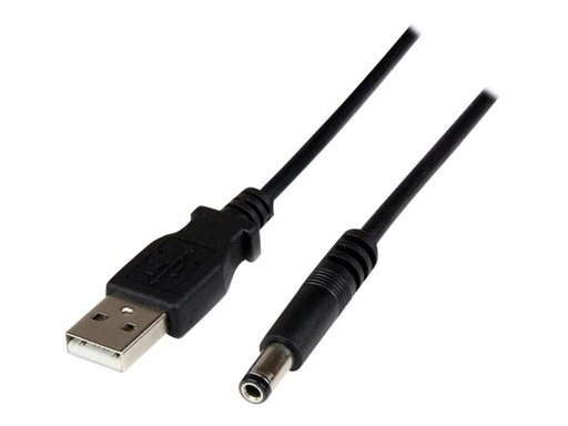 [USB2TYPEN1M] StarTech.com USB 2.0 auf Hohlstecker Typ N Kabel - USB A DC 5V 5,5mm Stecker Stromkabel Stecker 1m - Stromkabel - USB (nur Strom)