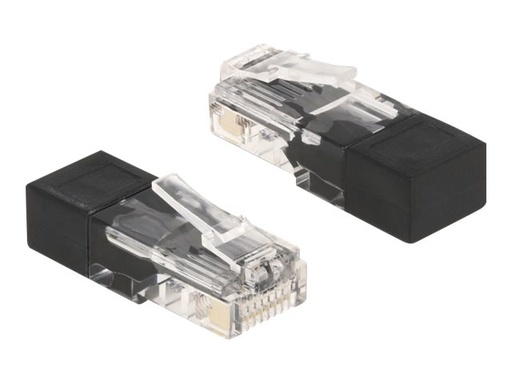 [66807] Delock Netzwerkabschluss - RJ-45 (M) - Schwarz