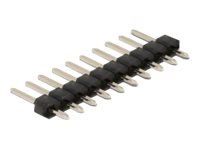 [66692] Delock Pin-Header (10 polig, Abstand 2,54 mm) - Schwarz (Packung mit 5)