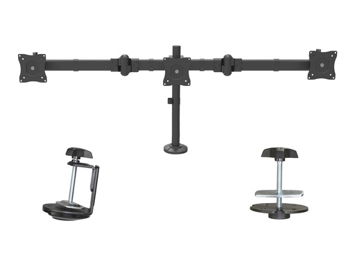 [ARMTRIO] StarTech.com Startech 3 Monitor Schreibtischhalterung - Ergonomischer VESA Monitorarm für 3 Monitore bis zu 27" - Gelenkig, höhenverstellbar - Neig/Schwenk/Drehfunktion - Schreibtischklemme/Tülle (ARMTRIO)