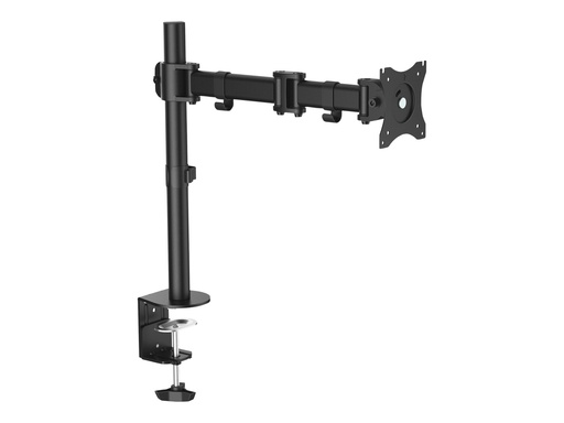 [ARMPIVOTB] StarTech.com Desk Mount Monitor Arm for up to 34" VESA Compatible Displays, Articulating Pole Mount with Single Monitor Arm, Ergonomic Height Adjustable, Desk Clamp or Grommet, Black - Small Footprint Design (ARMPIVOTB)