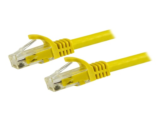 [N6PATC150CMYL] StarTech.com 1.5m CAT6 Ethernet Cable, 10 Gigabit Snagless RJ45 650MHz 100W PoE Patch Cord, CAT 6 10GbE UTP Network Cable w/Strain Relief, Yellow, Wiring is UL Certified/TIA - Category 6 - 24AWG (N6PATC150CMYL)