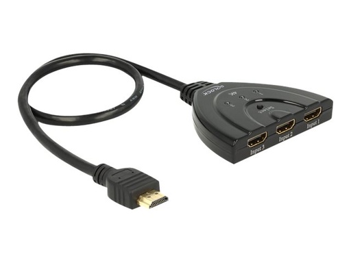 [18600] Delock HDMI UHD Switch 3 x HDMI in > 1 x HDMI
