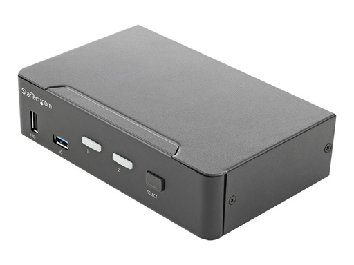 [SV231HU34K6] StarTech.com 2 Port HDMI KVM-Switch - Einzelmonitor 4K 60Hz Ultra HD HDR - HDMI 2.0 KVM Umschalter mit 2 Port USB-3.0-Hub (5 Gbit/s)