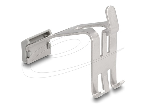 [66477] Delock Halter für modularen Einsatz - with labelling field 1 port, metal