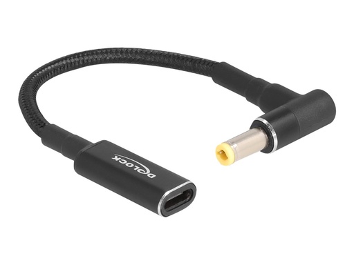 [60040] Delock Netzteil - USB-C (W) zu Gleichstromstecker 5,5 x 2,5 mm (M)