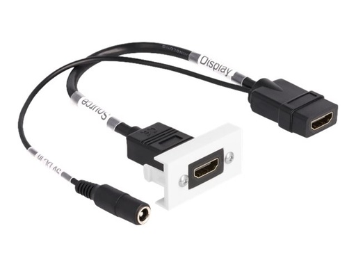 [81384] Delock Easy 45 - Einrastmodul - mit DC-Einspeisung