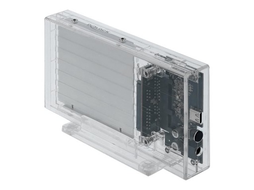 [42622] Delock External Dual Enclosure for 2 x 2.5" SATA HDD / SSD with USB Type-C - Speichergehäuse - 2.5" (6.4 cm)