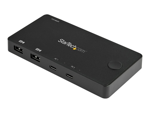 [SV211HDUC] StarTech.com 2 Port USB C KVM Switch, 4K 60Hz HDMI, Compact Dual Port UHD USB Type C Desktop Mini KVM Switch with USB C Cables, Bus Powered, MacBook iPad Pro ThinkPad IdeaPad EliteBook