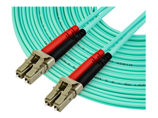[450FBLCLC10] StarTech.com 10 m LC auf LC OM4 Multimode Glasfaserkabel, LWL Patchkabel - Patch-Kabel - LC Multi-Mode (M)