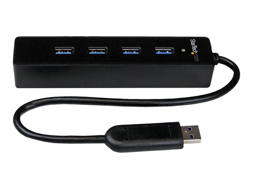 [ST4300PBU3] StarTech.com Startech 4 Port USB 3.0 SuperSpeed Hub - Schwarz