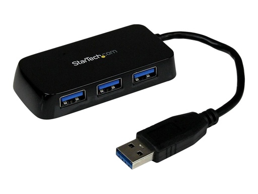 [ST4300MINU3B] StarTech.com 4 Port USB 3.0 SuperSpeed Hub - Schwarz