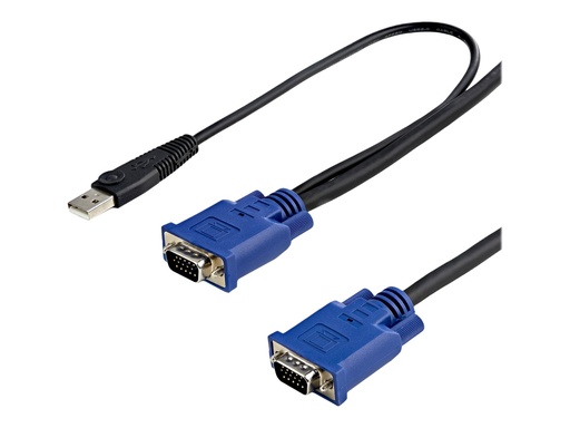 [SVECONUS10] StarTech.com 3m 2-in-1 PS/2 USB KVM Kabel - Kabelsatz für KVM Switch / Umschalter - Video- / USB-Kabel - USB, HD-15 (VGA)