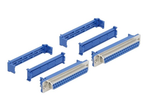 [66598] Delock Serieller Anschluss - DB-37 (W) - Blau (Packung mit 2)