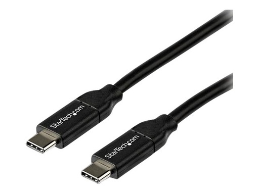 [USB2C5C2M] StarTech.com StarTech USB-C auf USB-C Kabel mit 5A Power Delivery - St/St - 2m - USB 2.0 - USB-IF zertifiziert - USB Typ C Kabel - USB-Kabel - USB-C (M)