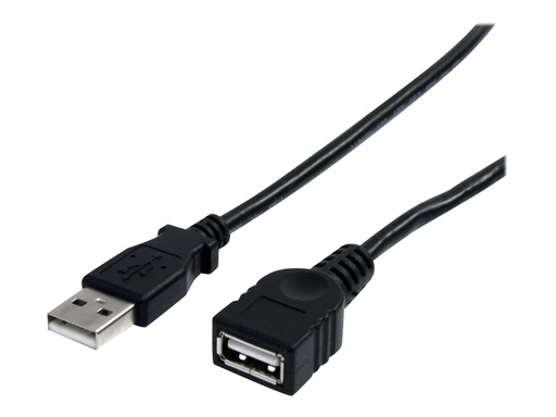 [USBEXTAA3BK] StarTech.com USB 2.0 Verlängerung 90cm - USB-A Verlängerungskabel Stecker auf Buchse - Schwarz - USB-Verlängerungskabel - USB (M)