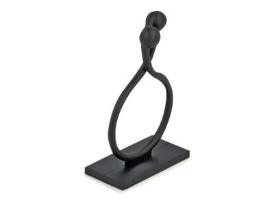 [60176] Delock Kabelklammer - Schwarz (Packung mit