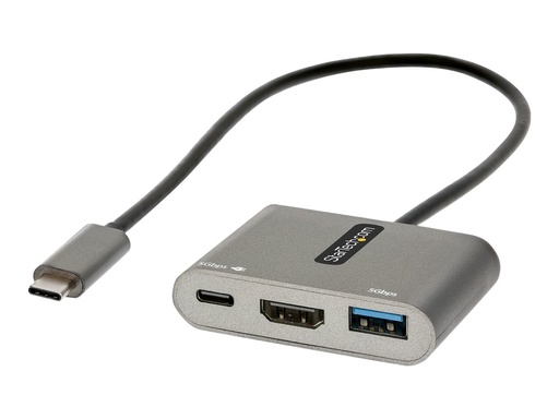 [CDP2HDUACP2] StarTech.com USB-C Multiport Adapter, USB-C auf HDMI 4K Anschluss, 100W PD, USB 3.0 Hub 5Gbit/s (1xTyp-C/ 1xA)