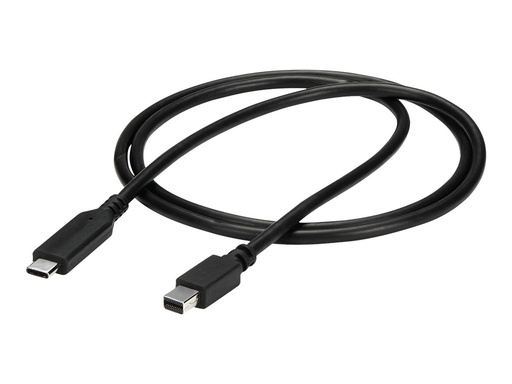 [CDP2MDPMM1MB] StarTech.com 1m / 3.3ft USB-C to Mini DisplayPort Cable - 4K 60Hz - Black - USB 3.1 Type C to mDP Adapter (CDP2MDPMM1MB)