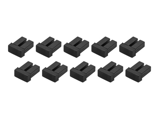 [SFPLCCAP10] StarTech.com LC SFP Staubschutzkappen - 10 Stck. - LWL-Schutzkappen - SFP Kappe - Schutzumschlag - Schwarz (Packung mit 10)