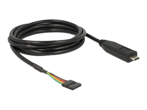 [63947] Delock Kabel USB / seriell - USB-C (M) zu 6-poliges TTL (W)