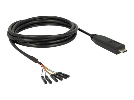[63946] Delock Kabel USB / seriell - USB-C (M) zu 6-poliges TTL (W)