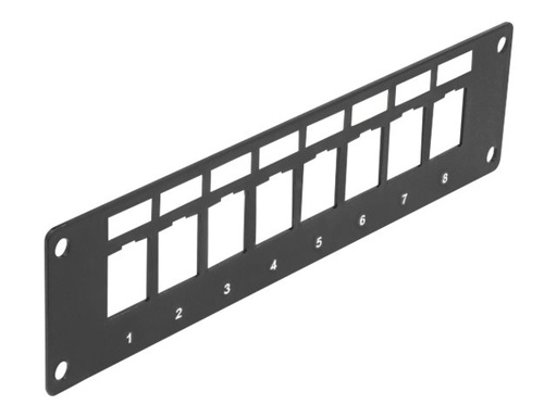 [86597] Delock Leeres Keystone-Patchpanel - oberflächenbündig