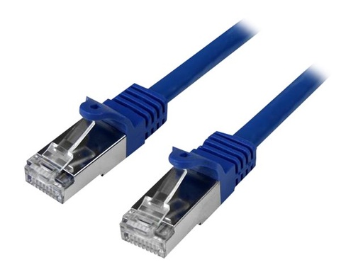 [N6SPAT3MBL] StarTech.com Startech 3m CAT6 Ethernet Cable, 10 Gigabit Shielded Snagless RJ45 100W PoE Patch Cord, CAT 6 10GbE SFTP Network Cable w/Strain Relief, Blue, Wiring is UL Certified/TIA - Category 6 - 26AWG (N6SPAT3MBL)