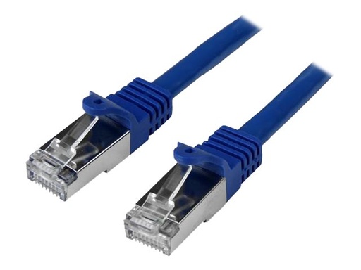 [N6SPAT5MBL] StarTech.com Startech 5m CAT6 Ethernet Cable, 10 Gigabit Shielded Snagless RJ45 100W PoE Patch Cord, CAT 6 10GbE SFTP Network Cable w/Strain Relief, Blue, Wiring is UL Certified/TIA - Category 6 - 26AWG (N6SPAT5MBL)