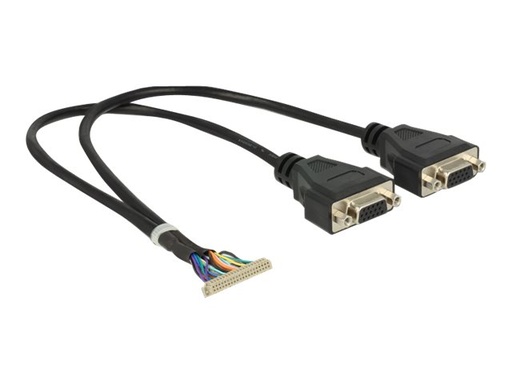 [84710] Delock Videokabel - IDC 40-polig zu HD-15 (VGA)