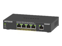 [GS305P-200PES] Netgear GS305Pv2 - Switch - unmanaged - 5 x 10/100/1000 (4 PoE)