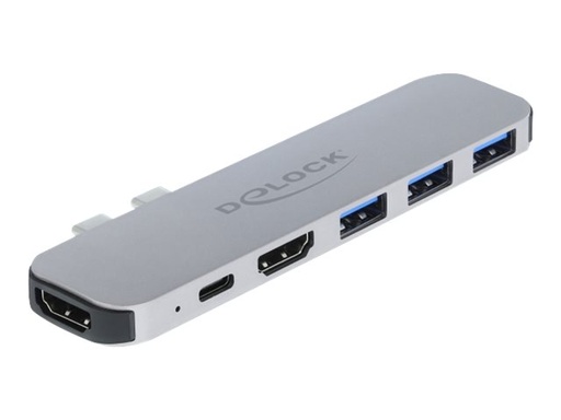 [87753] Delock Dockingstation - USB-C - HDMI - für Apple MacBook Pro (Anfang 2020, Ende 2016, Mitte 2017, Mitte 2018, Mitte 2019)