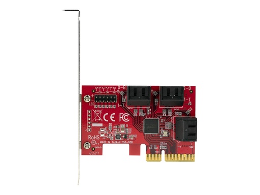 [6P6G-PCIE-SATA-CARD] StarTech.com PCIe SATA Controller Karte - 6 Port SATA 3 Erweiterungskarte/Kontroller - 6Gbit/s - Voll- und Low-Profile Blende - PCI Express Festplatten kontroller/Adapter (6P6G-PCIE-SATA-CARD)