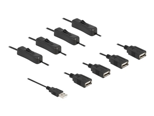 [86805] Delock Netz-Splitter - USB (M) zu USB (W)