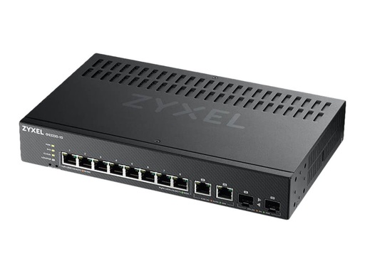 [GS2220-10-EU0101F] ZyXEL GS2220-10 - Switch - managed - 8 x 10/100/1000 + 2 x Kombi-Gigabit-SFP