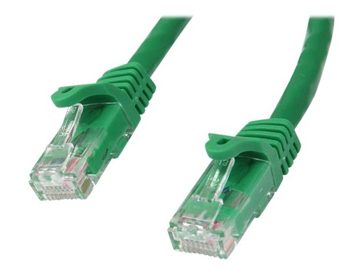 [N6PATC3MGN] StarTech.com 3m CAT6 Ethernet Cable, 10 Gigabit Snagless RJ45 650MHz 100W PoE Patch Cord, CAT 6 10GbE UTP Network Cable w/Strain Relief, Green, Wiring is UL Certified/TIA - Category 6 - 24AWG (N6PATC3MGN)