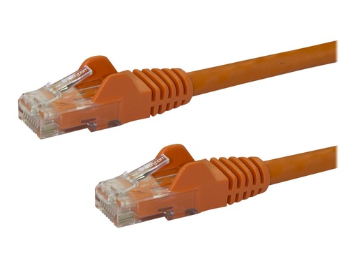 [N6PATC10MOR] StarTech.com Startech 10m CAT6 Ethernet Cable, 10 Gigabit Snagless RJ45 650MHz 100W PoE Patch Cord, CAT 6 10GbE UTP Network Cable w/Strain Relief, Orange, Wiring is UL Certified/TIA - Category 6 - 24AWG (N6PATC10MOR)