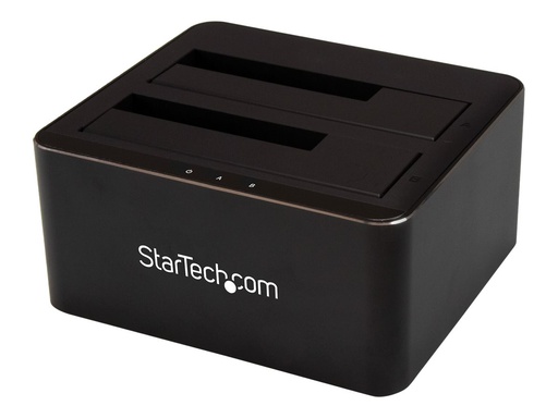 [SDOCK2U33V] StarTech.com Dual-Bay USB 3.0 to SATA Hard Drive Docking Station, USB Hard Drive Dock, External 2.53.5 SATA IIIIII, SSDHDD Docking Station, Hot-Swap Hard Drive Bays - Top-Loading - HDD-Dockingstation Schächte: 2 - 2.5", 3.5" (6.4 cm, 8.9 cm)