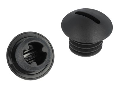 [60228] Delock Verschlussstopfen - Schwarz (Packung