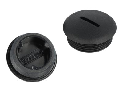 [60233] Delock Verschlussstopfen - Schwarz (Packung