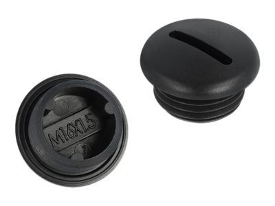 [60230] Delock Verschlussstopfen - Schwarz (Packung